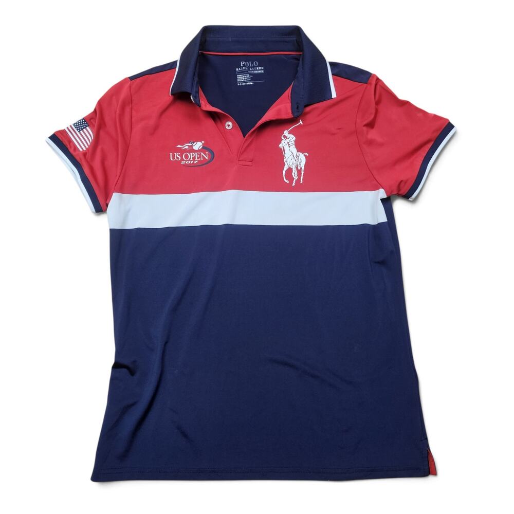 POLO RALPH LAUREN US Open 2017 Polo Shirt Women's S Performance Big Pony Tennis
